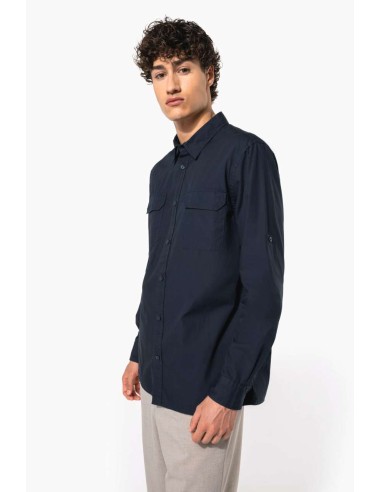 KAR-K590-MEN'S LONG-SLEEVED SAFARI SHIRT